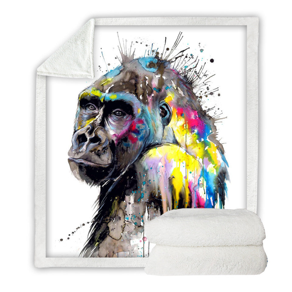 Printed Cotton Fleece, Sofa Cover, Lazy Blanket