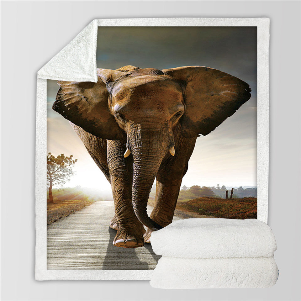 Printed Cotton Fleece, Sofa Cover, Lazy Blanket