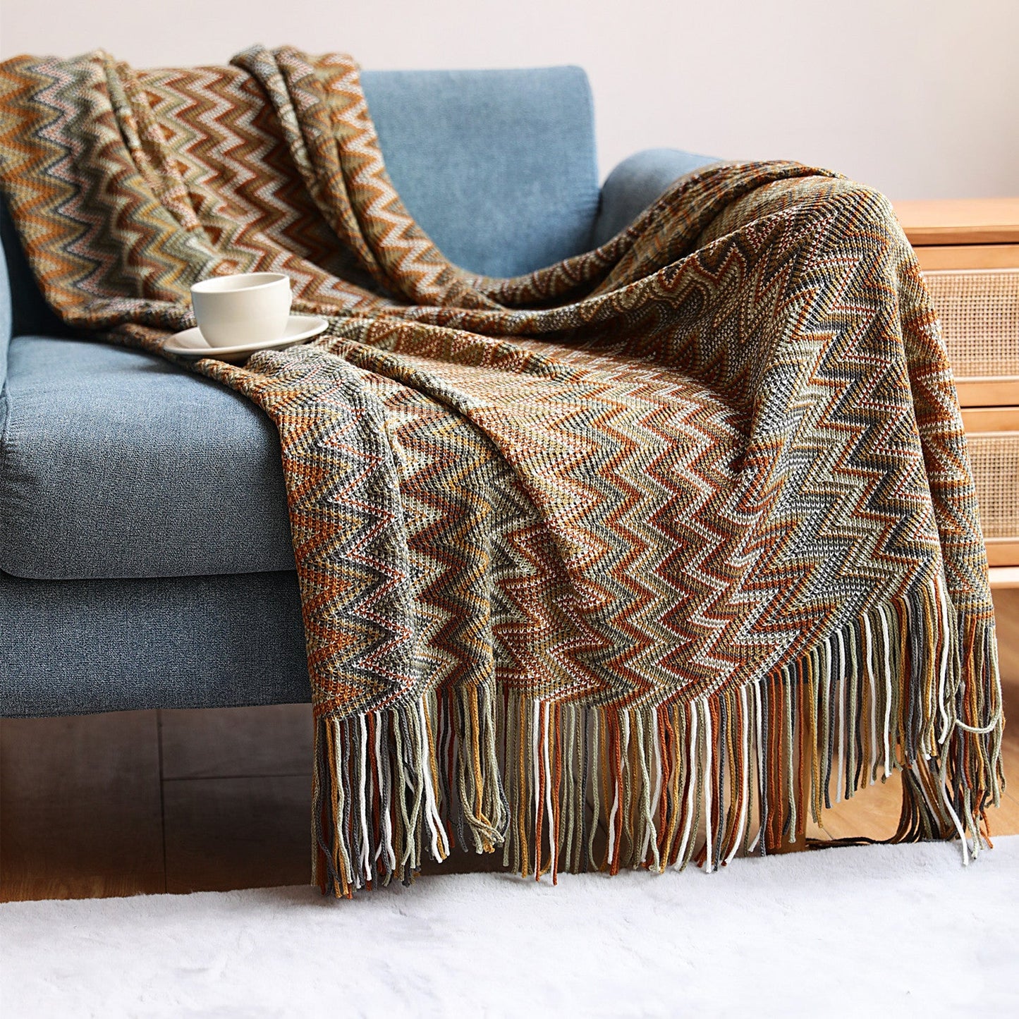 Bohemian Sofa Cross Border Knitting Office Nap Air Conditioning Blanket