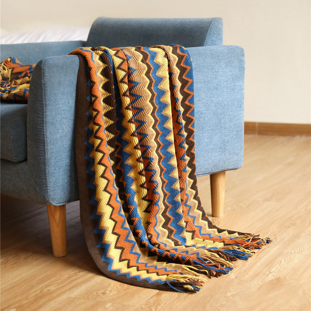Bohemian Sofa Cross Border Knitting Office Nap Air Conditioning Blanket