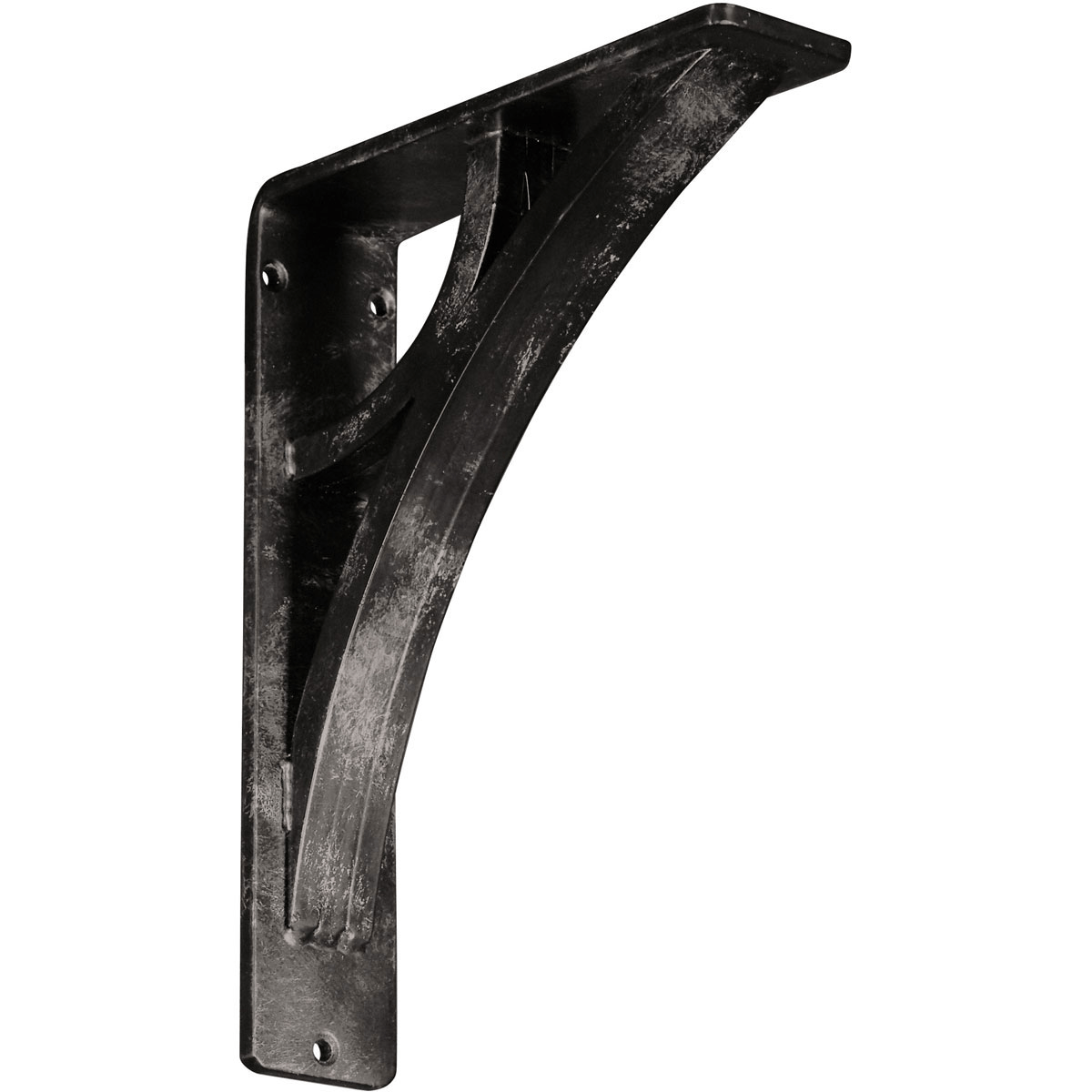 2"W X 5 1/2"D X 8"H Galveston Wrought Iron , (Triple Center Brace), Antiqued Bronze Furniture > Cabinets & Storage > Ironing Centers Ekena Millwork 2"W x 7 1/2"D x 10"H Silver