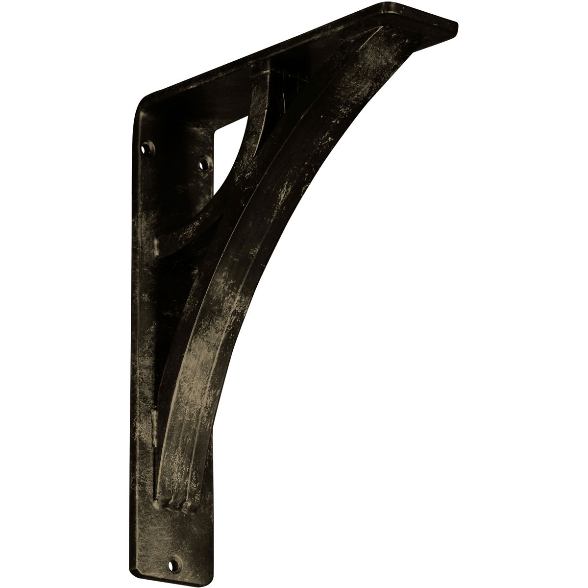 2"W X 5 1/2"D X 8"H Galveston Wrought Iron , (Triple Center Brace), Antiqued Bronze Furniture > Cabinets & Storage > Ironing Centers Ekena Millwork 2"W x 7 1/2"D x 10"H Antiqued Pale Gold