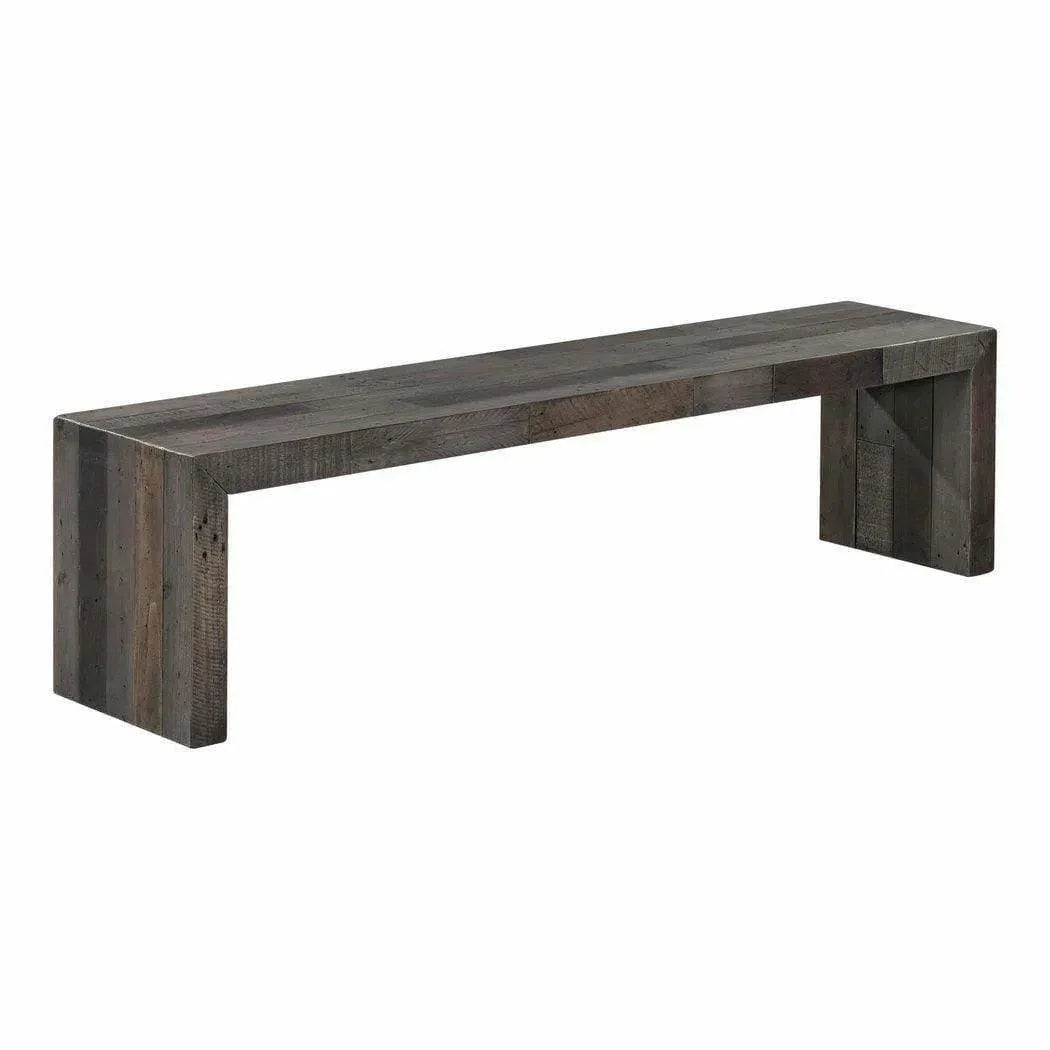 71 Inch Bench Large Grey Industrial