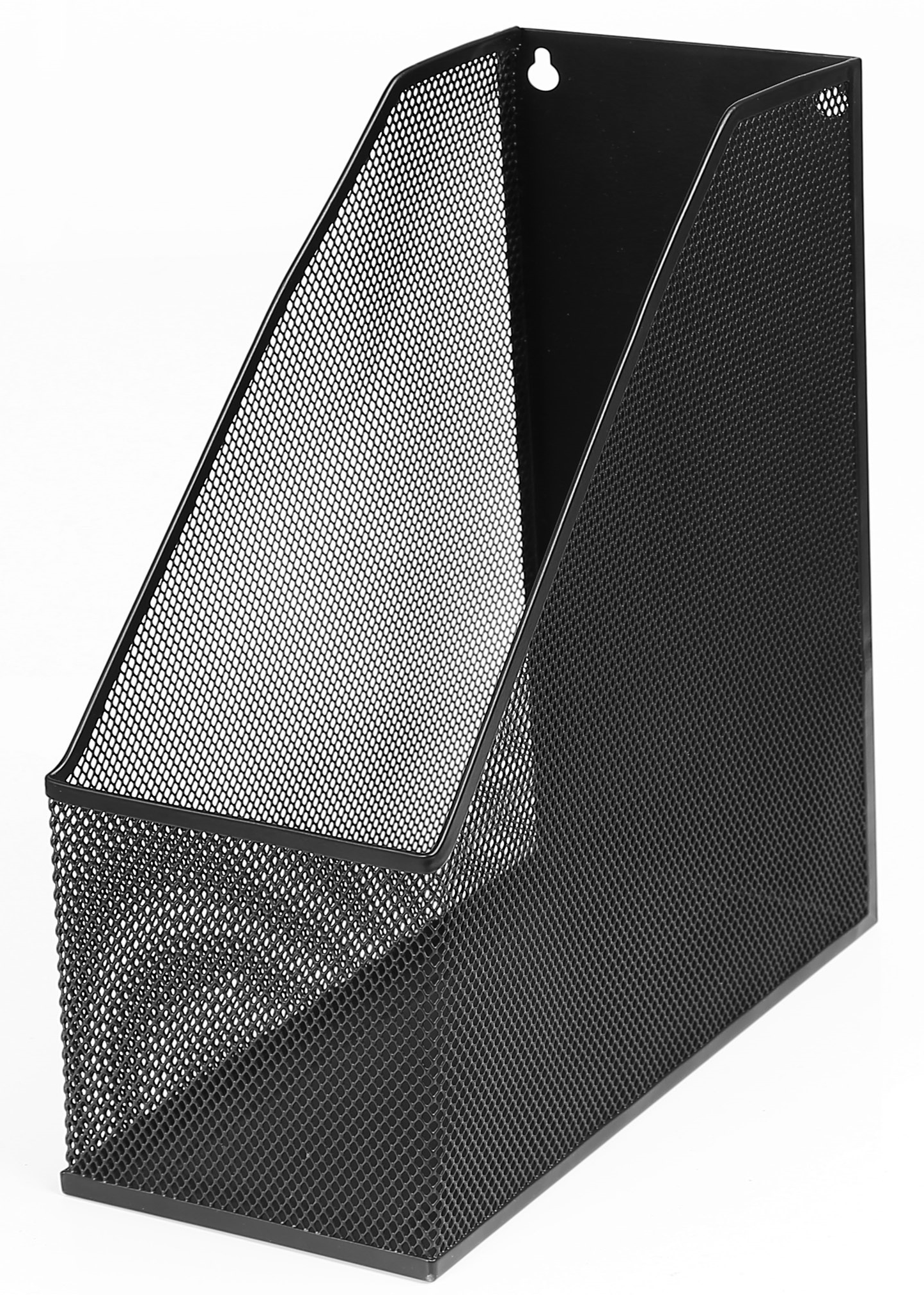 YBM Home Metal Wall Mount Magazine Rack File Holder for Home and Office, 12” X 10” X 4.5” Silver Furniture > Cabinets & Storage > Magazine Racks YBM Home Black 1