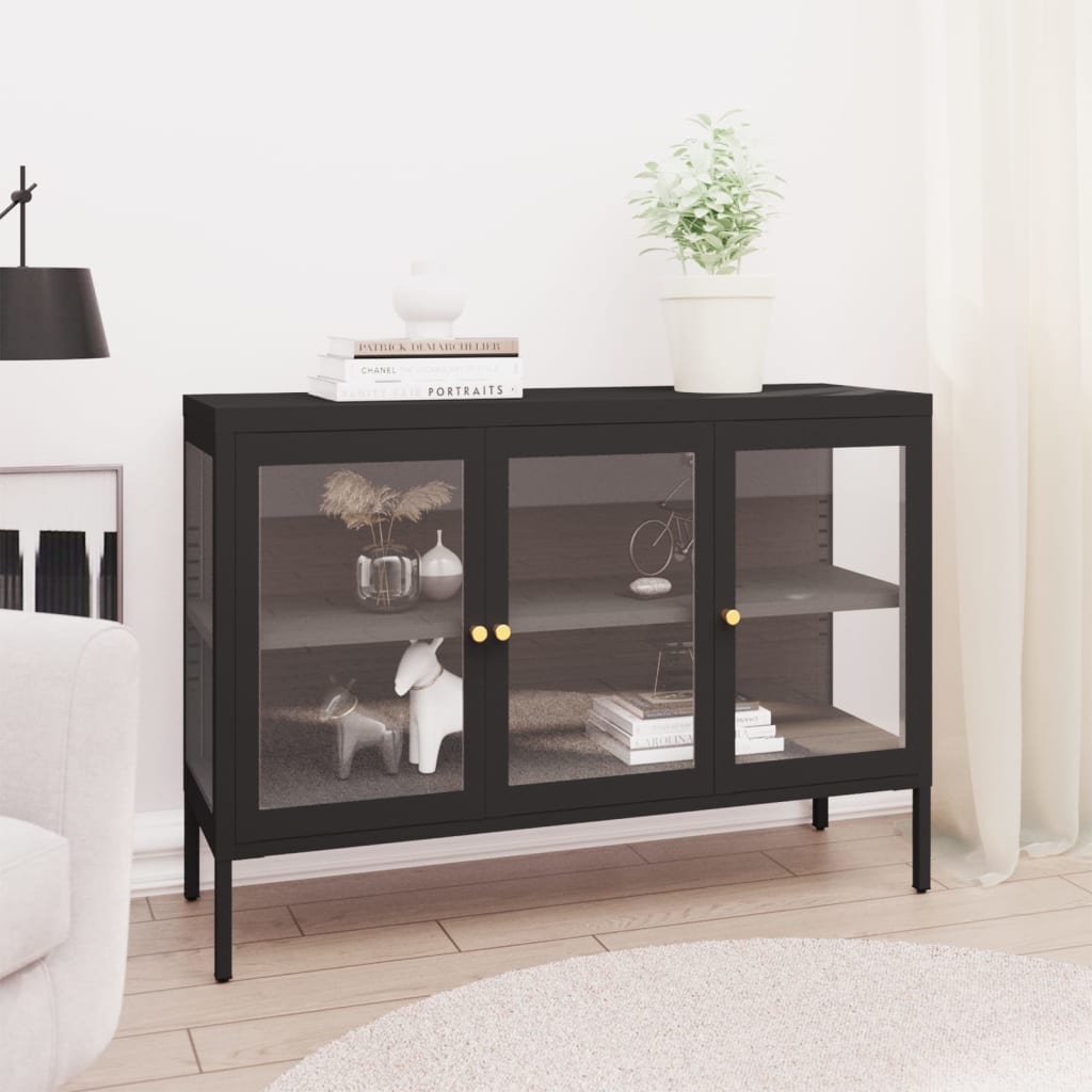 Sideboard 4.3"X3.8"X27.6" Steel And Glass
