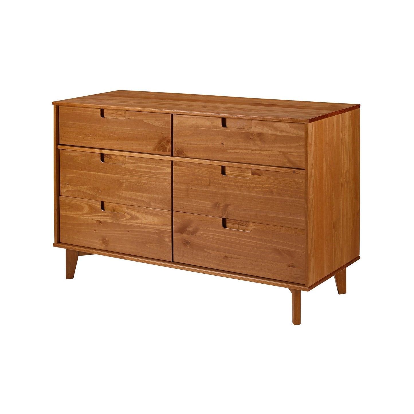 Sloane 6 Drawer Groove Handle Wood Dresser - East Shore Modern Home Furnishings