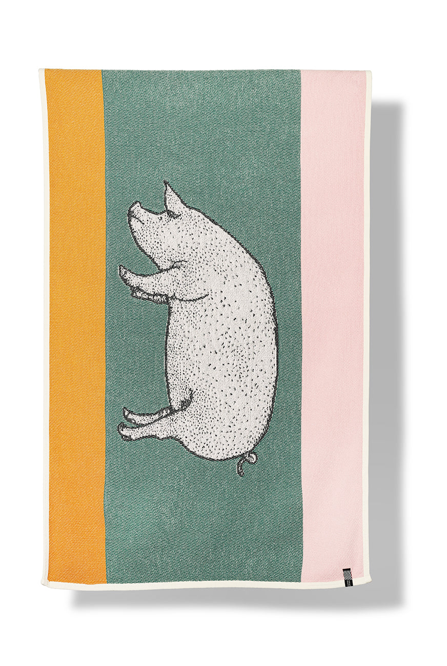 "Bad Susie" Cotton Beach Towel / Mini Blanket by Michele Rondelli