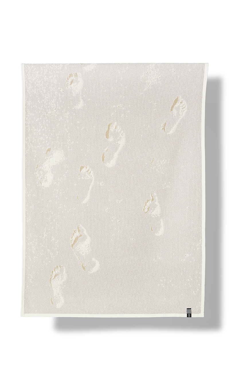 "Beachwalk" Cotton Beach Towel / Mini Blanket by Michele Rondelli