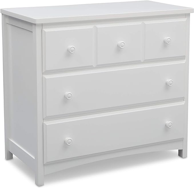 3 Drawer Dresser, Greenguard Gold Certified, Grey