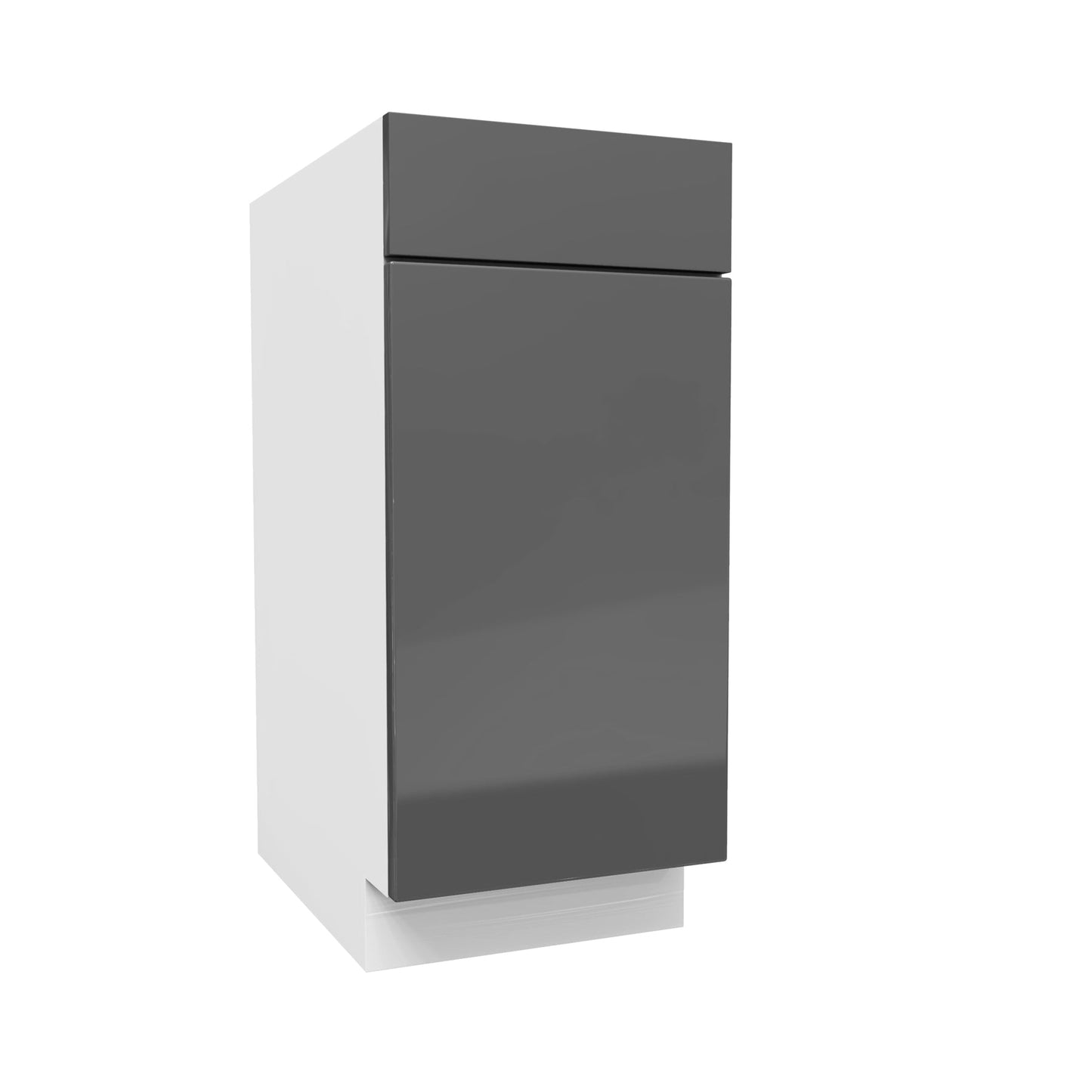 Single Door Base Cabinet | Milano Slate | 15W x 34.5H x 24D