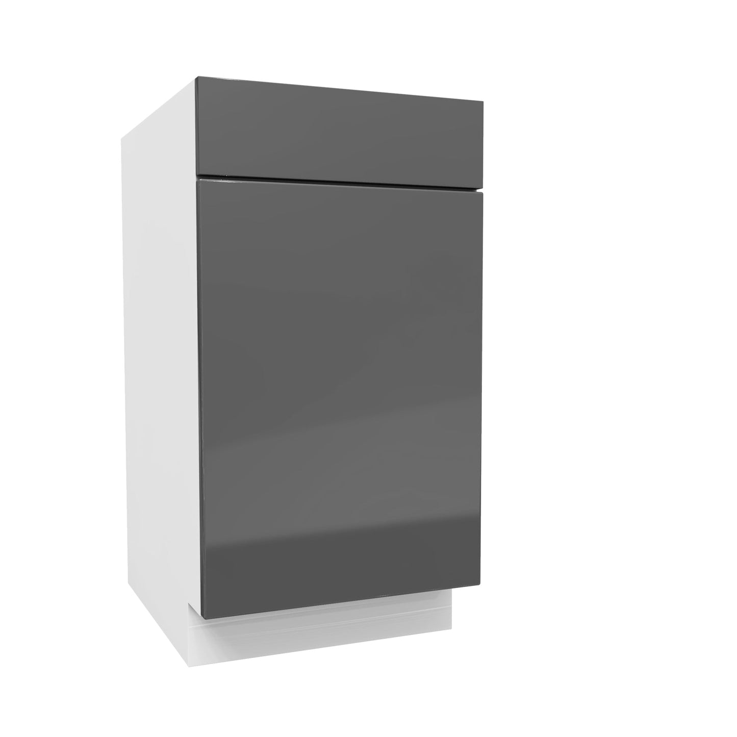 Single Door Base Cabinet | Milano Slate | 18W x 34.5H x 24D