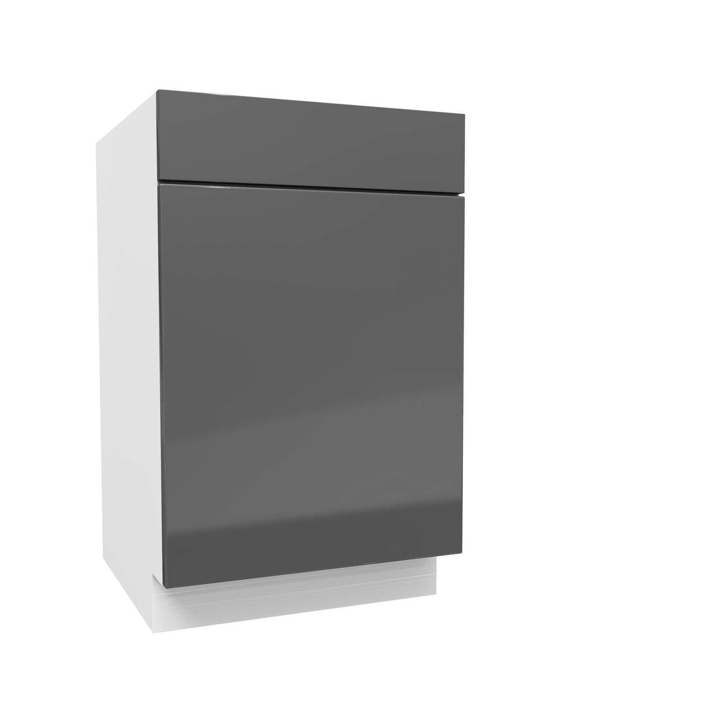 Single Door Base Cabinet | Milano Slate | 21W x 34.5H x 24D