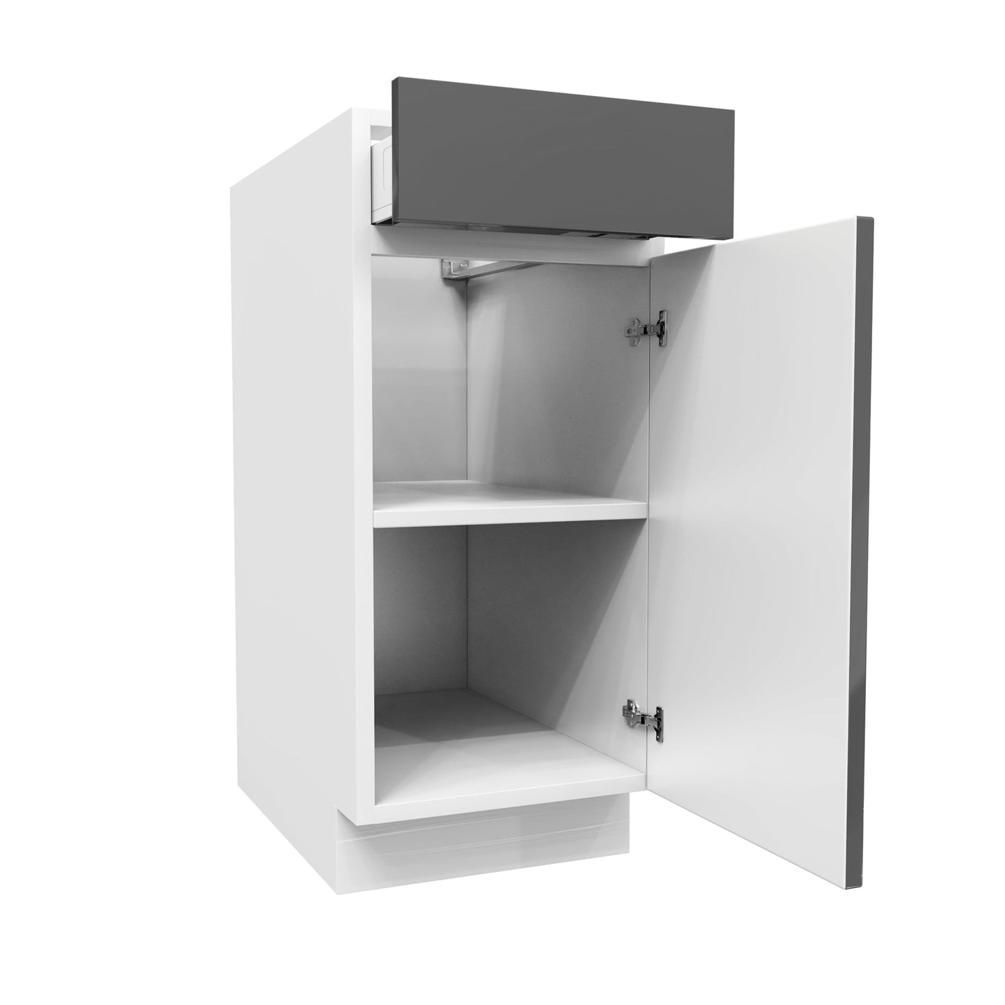 Single Door Base Cabinet | Milano Slate | 15W x 34.5H x 24D