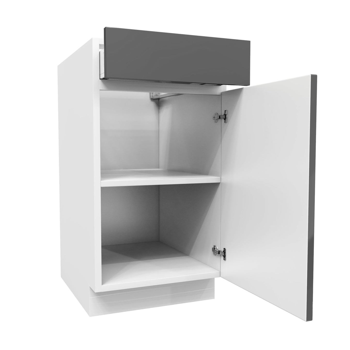 Single Door Base Cabinet | Milano Slate | 18W x 34.5H x 24D