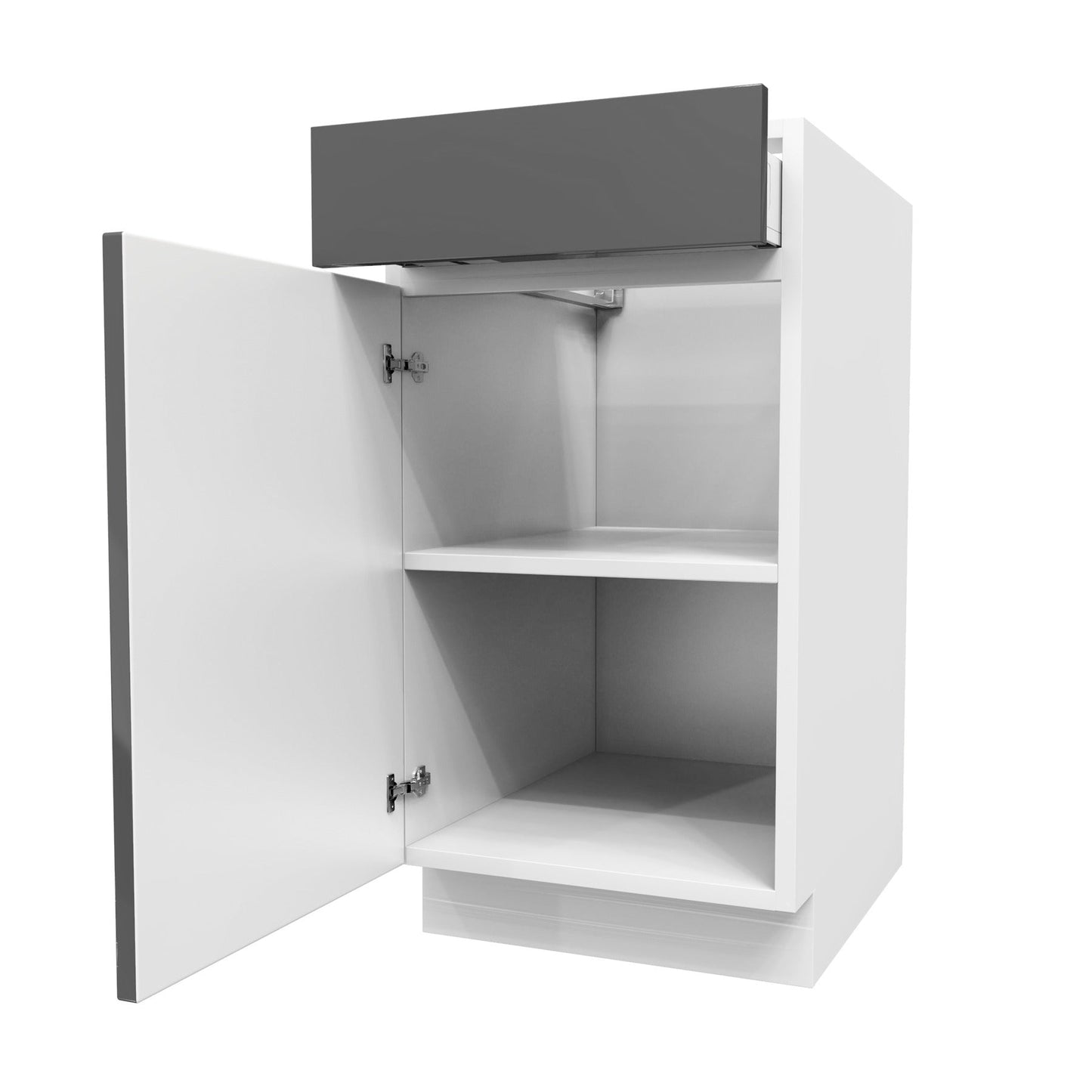 Single Door Base Cabinet | Milano Slate | 18W x 34.5H x 24D