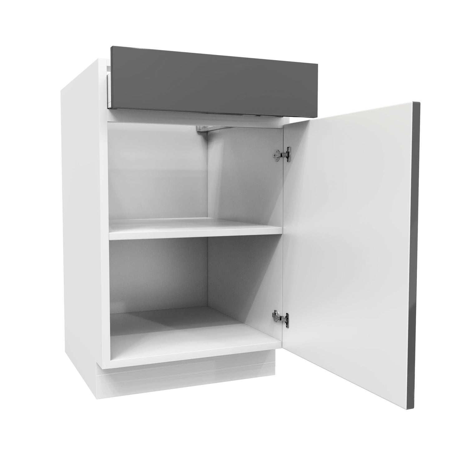 Single Door Base Cabinet | Milano Slate | 21W x 34.5H x 24D