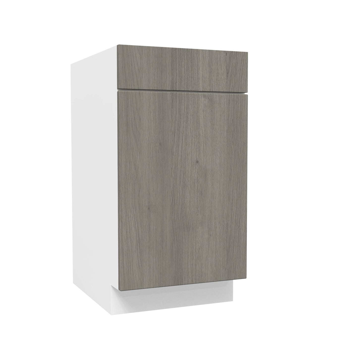 Single Door Base Cabinet| Matrix Silver | 18W x 34.5H x 24D