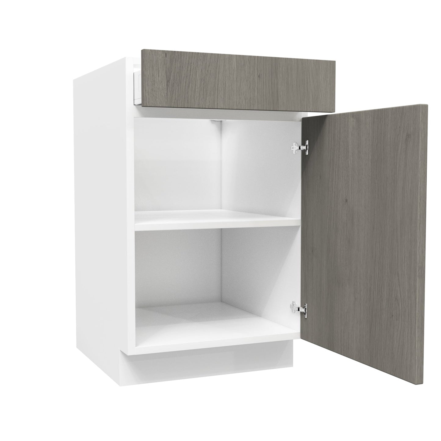Single Door Base Cabinet| Matrix Silver | 21W x 34.5H x 24D