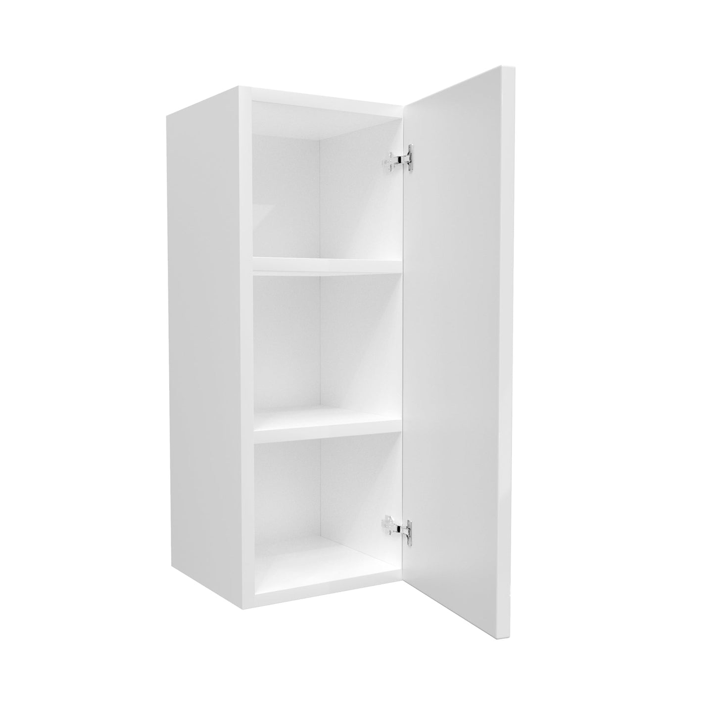 Single Door Wall Cabinet | Milano White | 12W x 30H x 12D