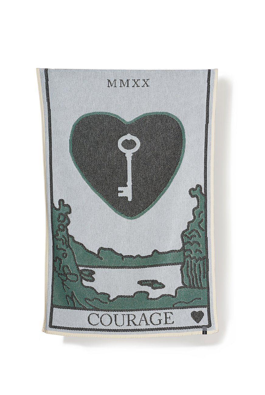"Courage" Cotton Beach Towel / Mini Blanket by Probst & Rondelli