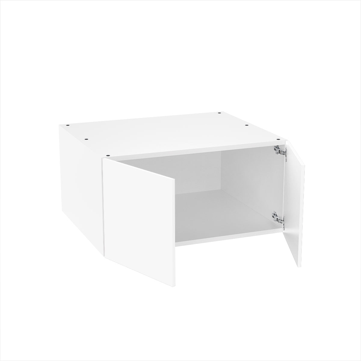RTA - Glossy White - Double Door Refrigerator Wall Cabinets | 30"W x 15"H x 24"D