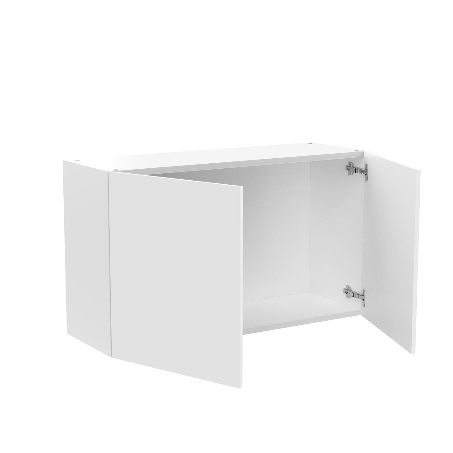 RTA - Glossy White - Double Door Wall Cabinets | 36"W x 21"H x 12"D