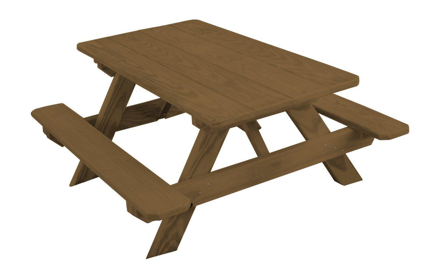 A&L Furniture Co. Yellow Pine Kid's Table (22" Wide) - Specify for FREE 2" Umbrella Hole - LEAD TIME TO SHIP 10 BUSINESS DAYS