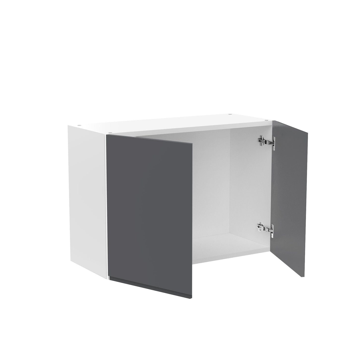 RTA - Lacquer Grey - Double Door Wall Cabinets | 30"W x 21"H x 12"D