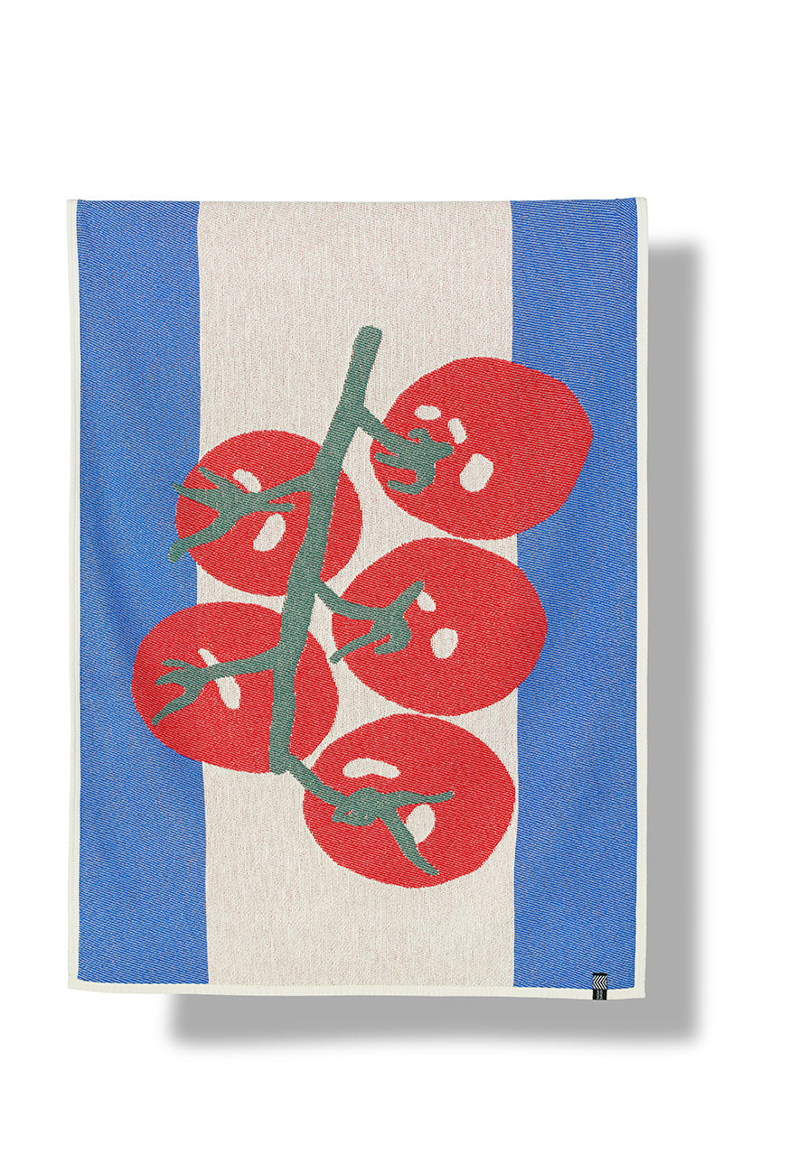 "Pomodori" Cotton Beach Towel / Mini Blanket by Rondelli & Probst