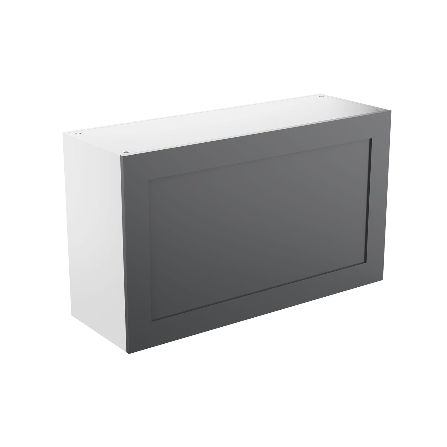 RTA - Grey Shaker - Horizontal Door Wall Cabinets | 36"W x 21"H x 12"D