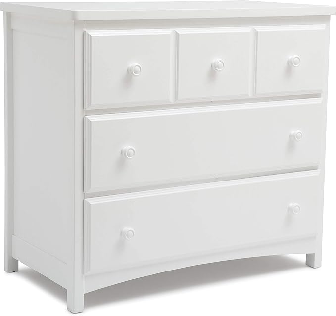 3 Drawer Dresser, Greenguard Gold Certified, Grey