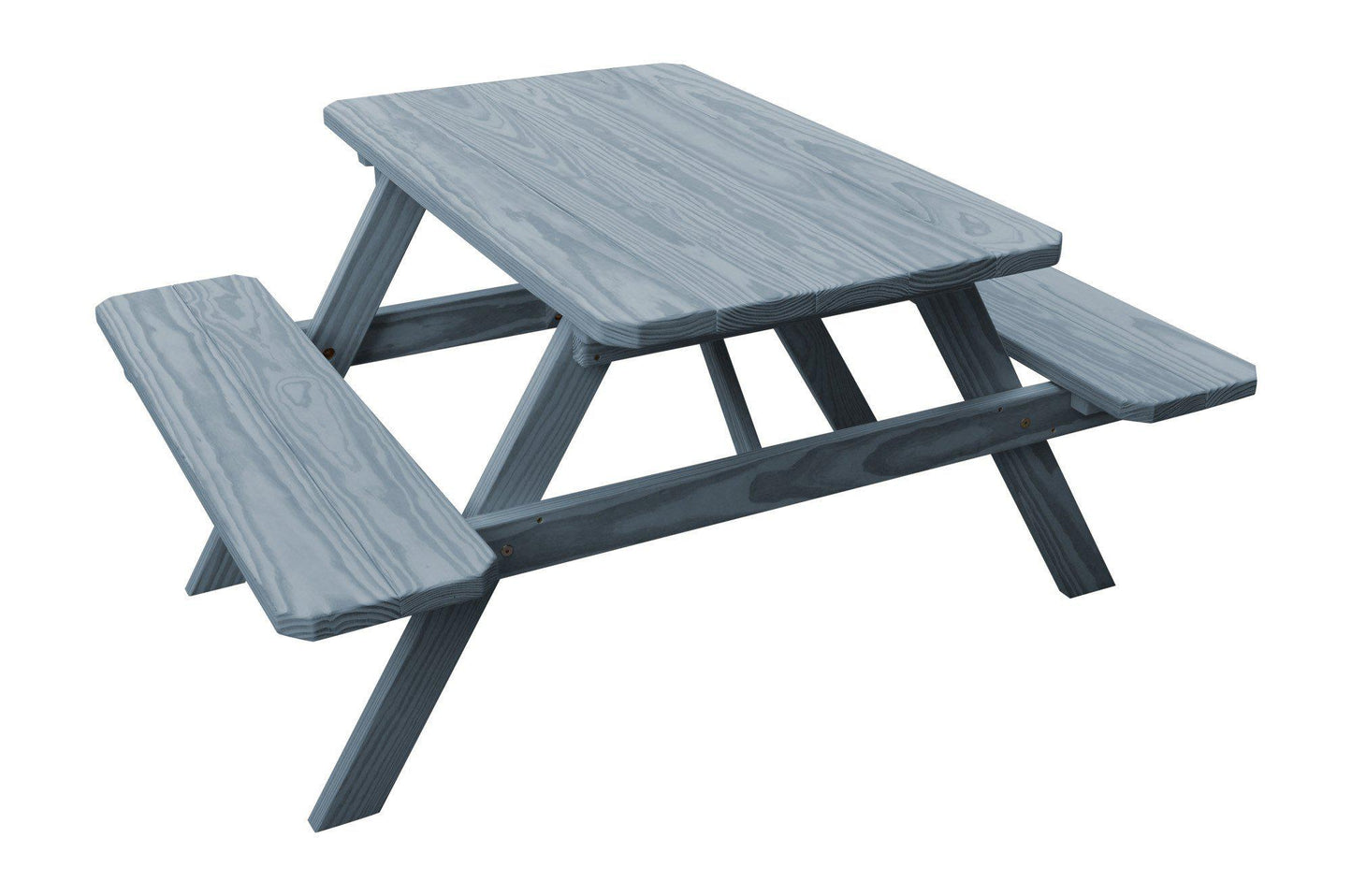 A&L Furniture Co. Pressure Treated Pine 4' Picnic Table w/ Attached Benches - LEAD TIME TO SHIP 10 BUSINESS DAYS