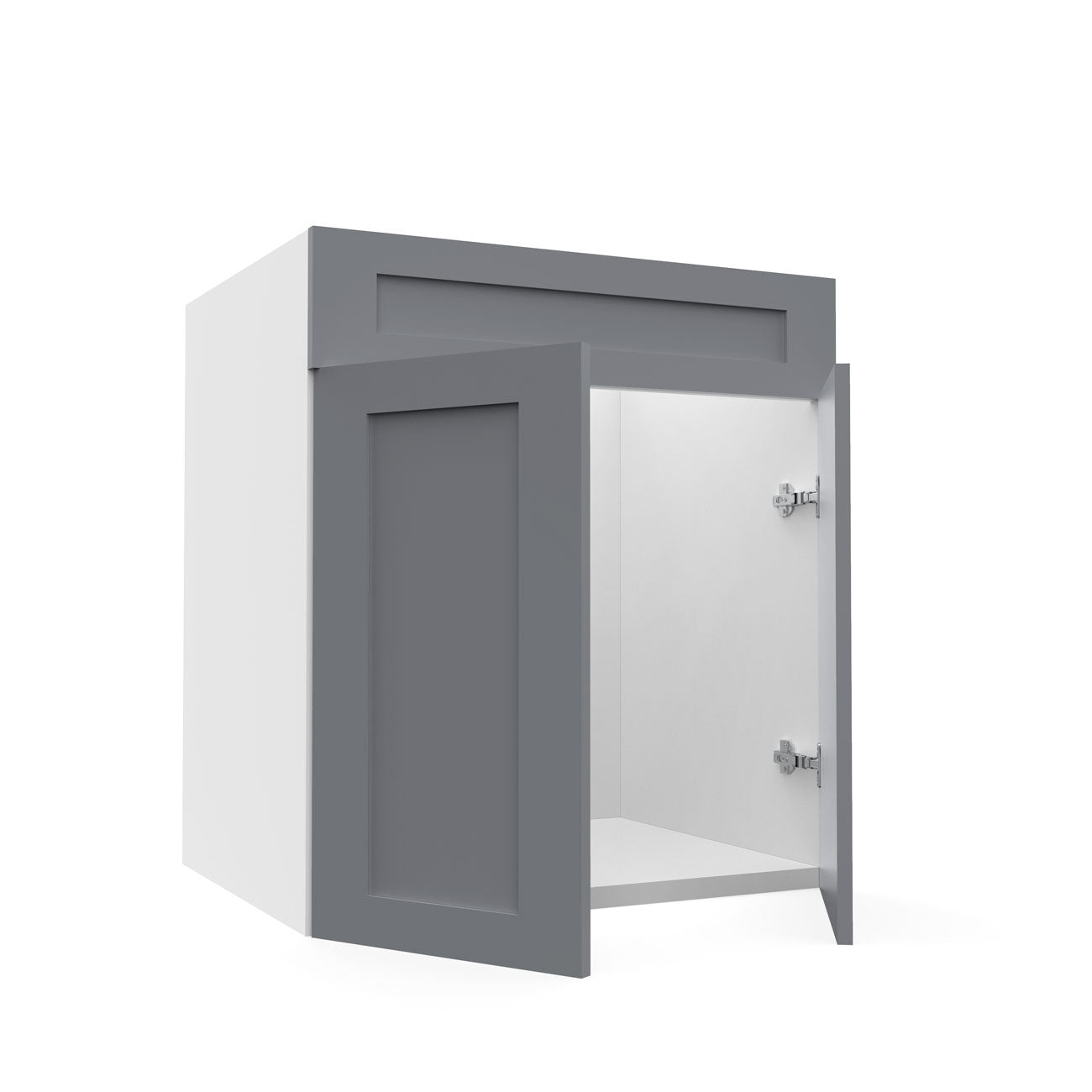 RTA - Grey Shaker - Sink Vanity Cabinets | 27"W x 30"H x 21"D