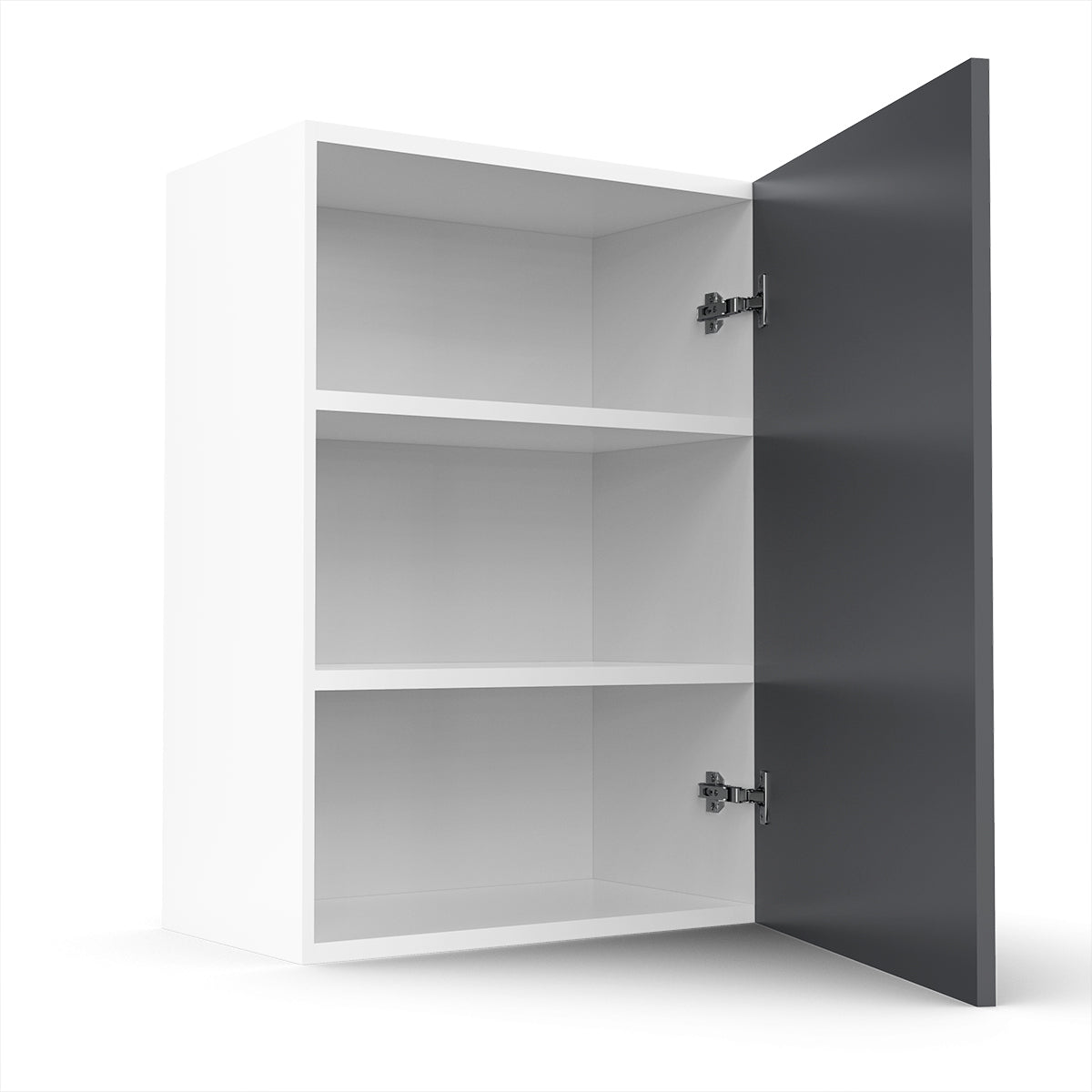 RTA - Grey Shaker - Single Door Wall Cabinets | 21"W x 30"H x 12"D
