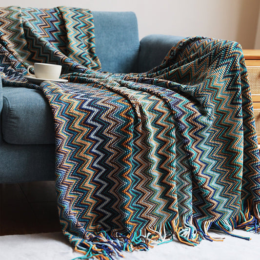 ﻿Bohemian Sofa Cross Border Knitting Office Nap Air Conditioning Blanket