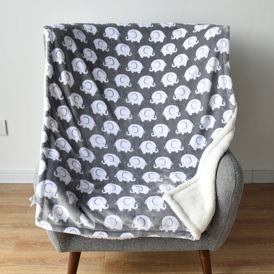 ﻿Baby Flannel Shawl Blanket