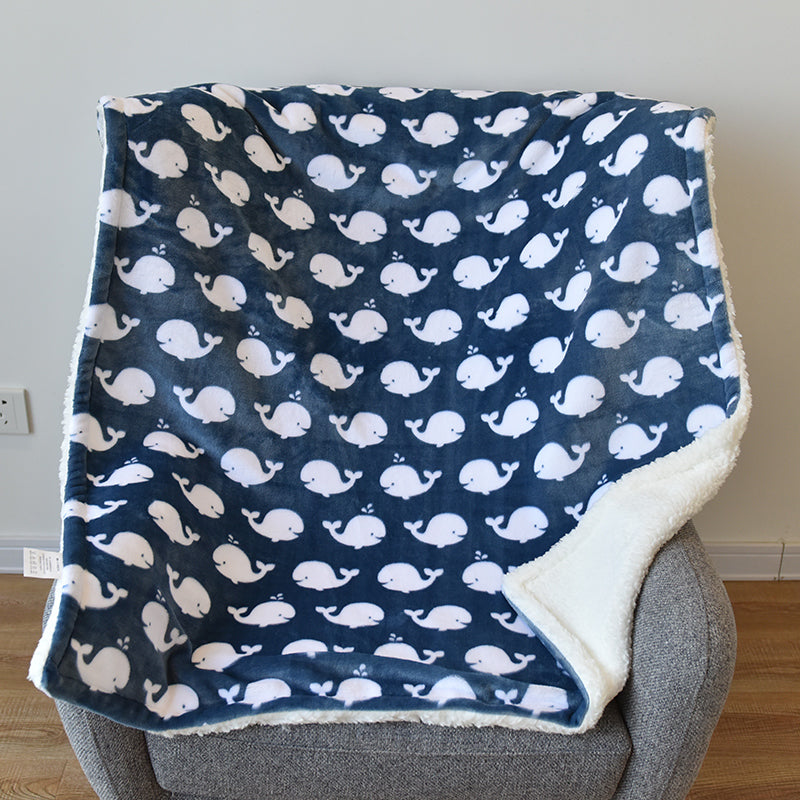 ﻿Baby Flannel Shawl Blanket