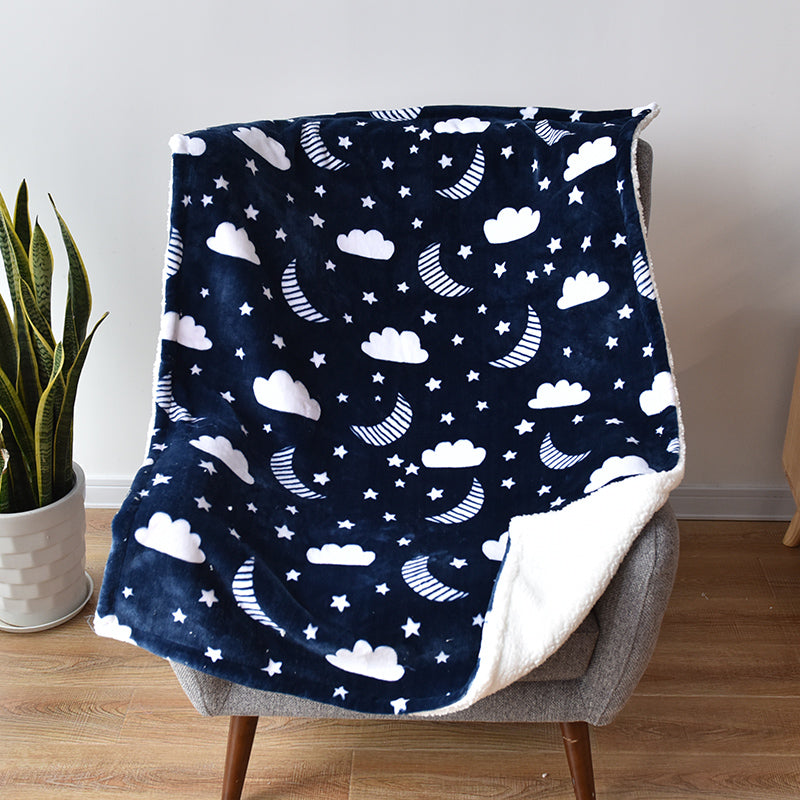 ﻿Baby Flannel Shawl Blanket