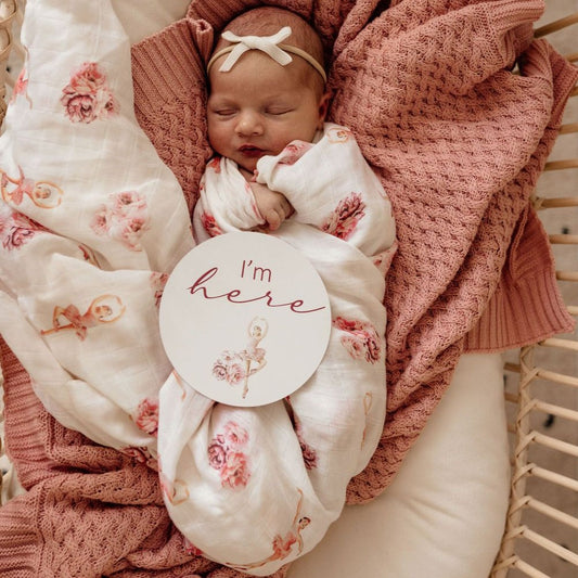 Snuggle Hunny Kids - Ballerina Organic Muslin Wrap