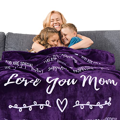 A Warm Hug of Love, 60x50 Inches (Purple Violet, Fleece)