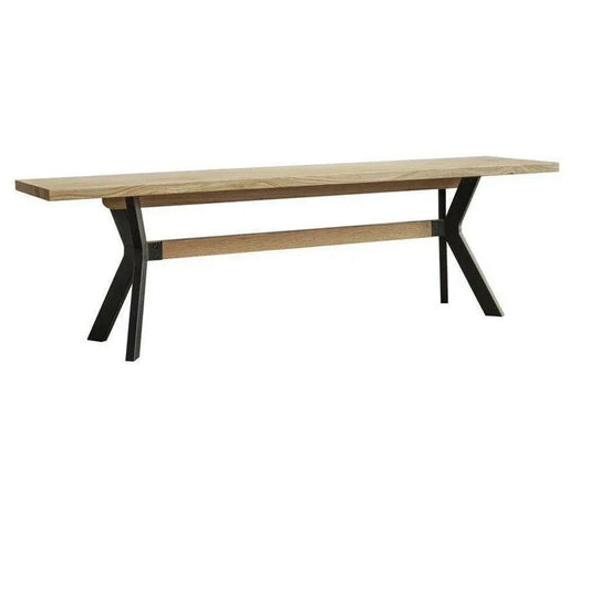 63 Inch Bench Brown Scandinavian