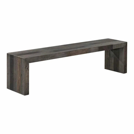 71 Inch Bench Large Grey Industrial