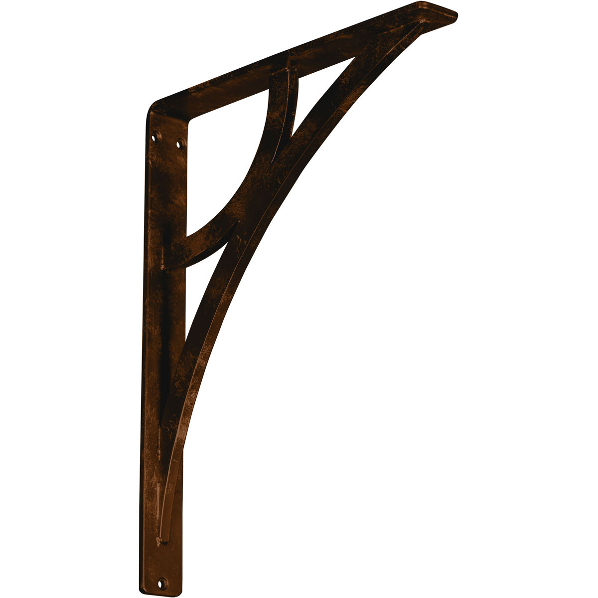 1 1/2"W X 5 1/2"D X 8"H Galveston Wrought Iron , (Single Center Brace), Antiqued Brass Furniture > Cabinets & Storage > Ironing Centers Ekena Millwork 1 1/2"W x 12"D x 15"H Antiqued Bronze