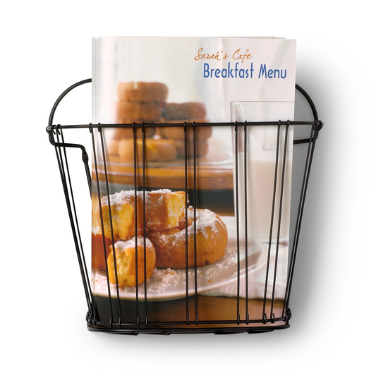Spectrum Diversified Double Wire Wall Mount Magazine Rack Furniture > Cabinets & Storage > Magazine Racks Spectrum Diversified Black