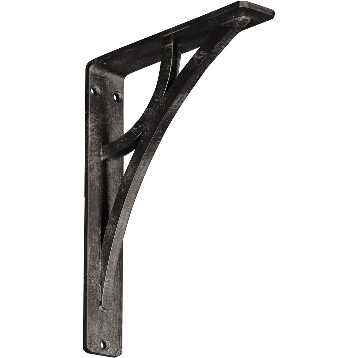 1 1/2"W X 5 1/2"D X 8"H Galveston Wrought Iron , (Single Center Brace), Antiqued Brass Furniture > Cabinets & Storage > Ironing Centers Ekena Millwork 1 1/2"W x 7 1/2"D x 10"H Silver