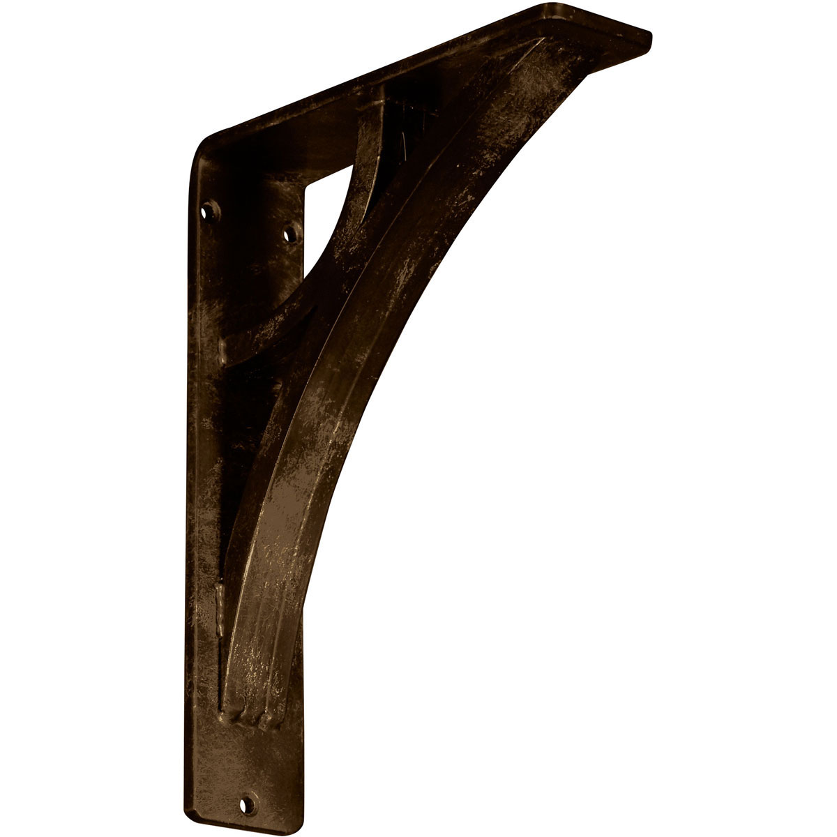 1 1/2"W X 5 1/2"D X 8"H Galveston Wrought Iron , (Single Center Brace), Antiqued Brass Furniture > Cabinets & Storage > Ironing Centers Ekena Millwork 2"W x 7 1/2"D x 10"H Antiqued Brass