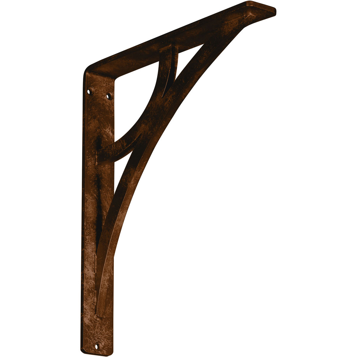 1 1/2"W X 5 1/2"D X 8"H Galveston Wrought Iron , (Single Center Brace), Antiqued Brass Furniture > Cabinets & Storage > Ironing Centers Ekena Millwork 1 1/2"W x 10"D x 12"H Antiqued Bronze