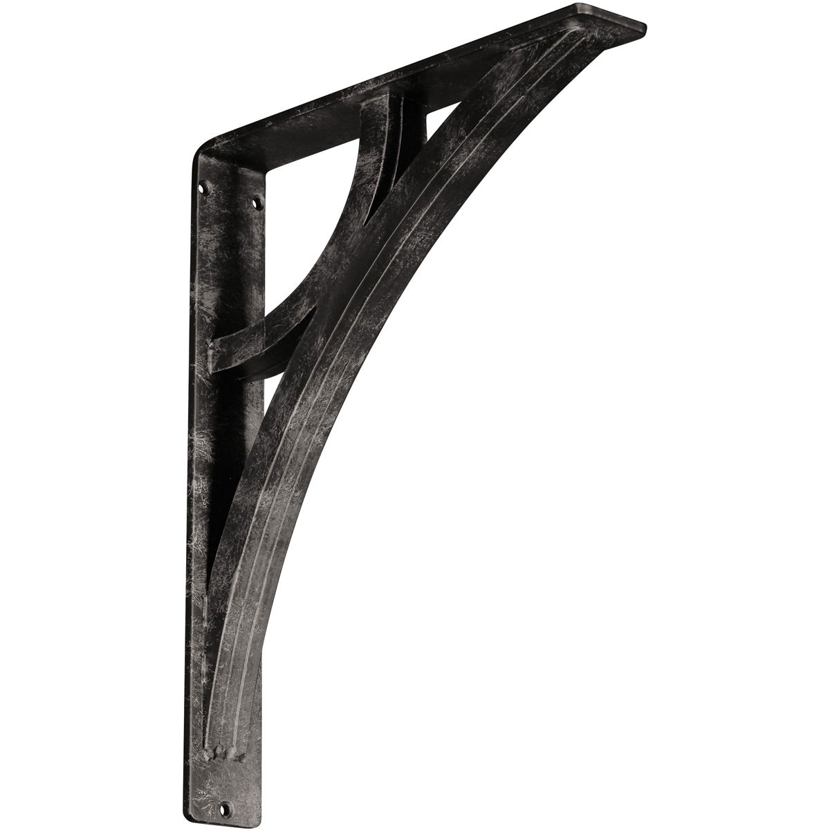 1 1/2"W X 5 1/2"D X 8"H Galveston Wrought Iron , (Single Center Brace), Antiqued Brass Furniture > Cabinets & Storage > Ironing Centers Ekena Millwork 2" W x 12" D x 15" H Antiqued Warm Silver