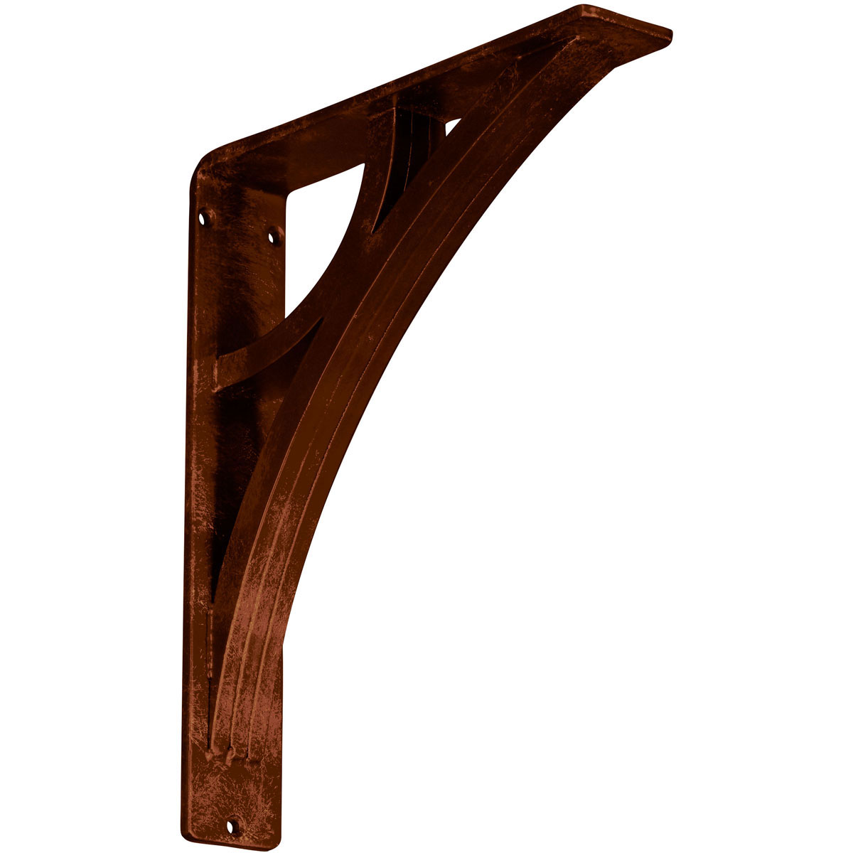 1 1/2"W X 5 1/2"D X 8"H Galveston Wrought Iron , (Single Center Brace), Antiqued Brass Furniture > Cabinets & Storage > Ironing Centers Ekena Millwork 2" W x 10" D x 12" H Antiqued Copper