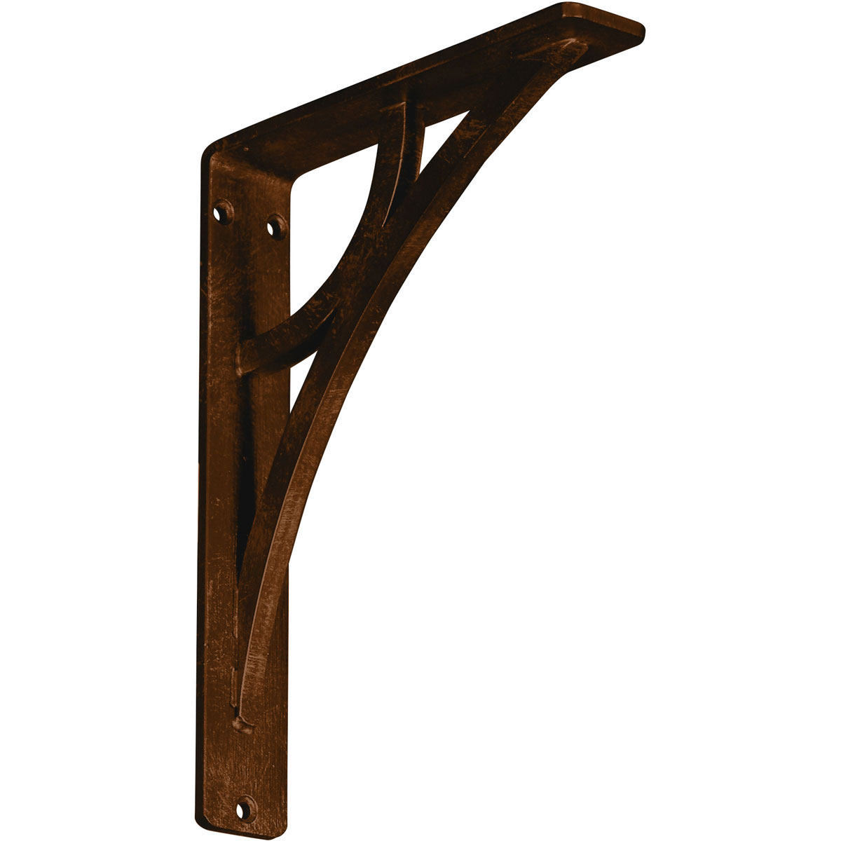 1 1/2"W X 5 1/2"D X 8"H Galveston Wrought Iron , (Single Center Brace), Antiqued Brass Furniture > Cabinets & Storage > Ironing Centers Ekena Millwork 1 1/2"W x 7 1/2"D x 10"H Antiqued Bronze